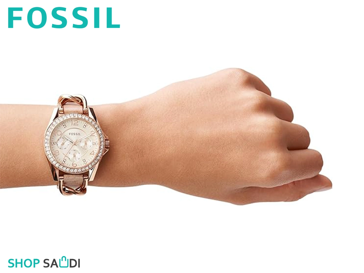 buy online Fossil Women_s Riley Stainless Steel Crystal Best Prices